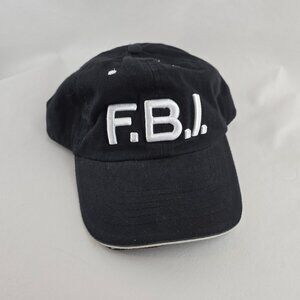 FBI Hat Mens One Size Black Embroidered Beyond Brand Cotton Baseball Cap Dad Gen